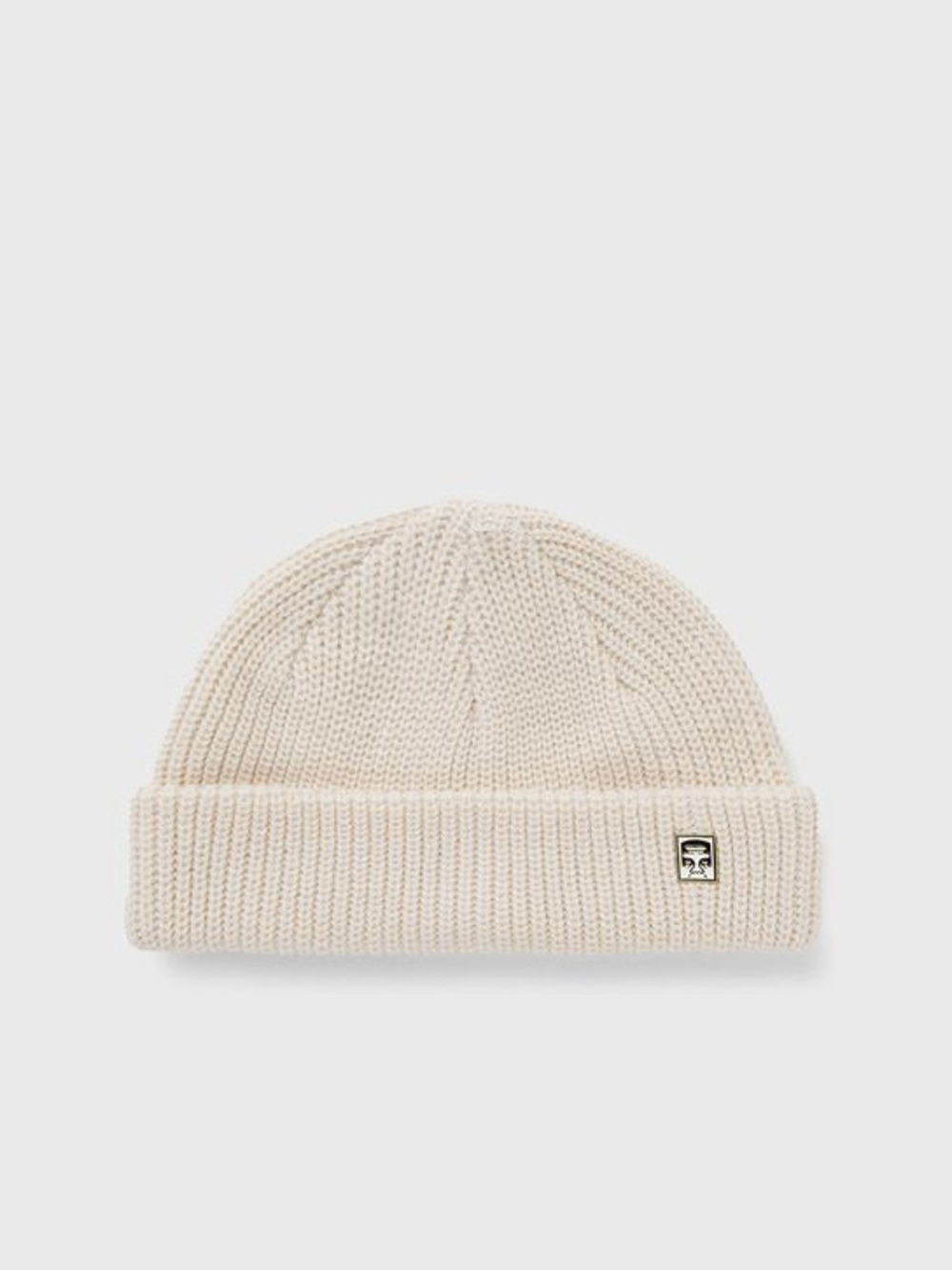 Obey Off-White Micro Mini Ribbed Knit Cuff Beanie OS 90s fall streetwear